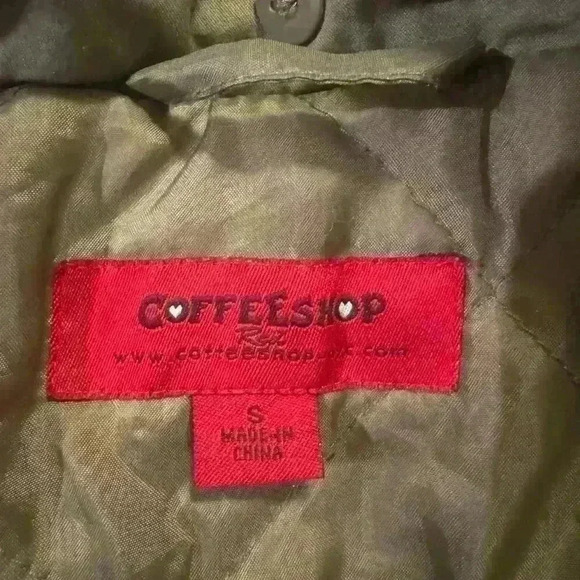 Women’s Green CoffeeShop Coat - Picture 4 of 8